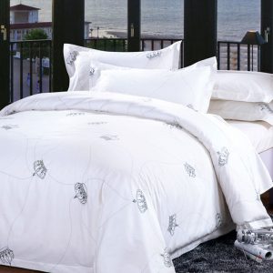 主题酒店全棉提花床单