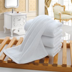 星际宾馆酒店用白色毛巾32股纯棉成人洗澡洗脸面巾