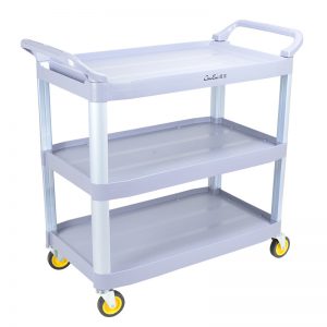 超宝D-012多用途三层手推车塑料餐车 D-013移动送餐车餐盘收集车