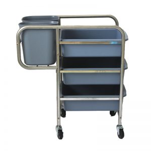 不锈钢饭店餐厅餐盘餐具收集车收餐车收碗车