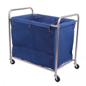 加厚不锈钢长方形布草车