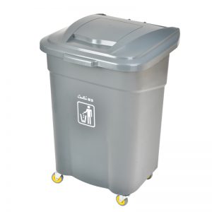 超宝B-011C-1四轮滚动式垃圾桶60L