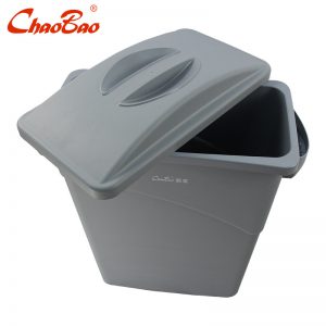 超宝B-036B带盖垃圾桶60L