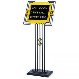 黑金钢斜面指示牌 酒店指示牌立式广告牌迎宾水牌