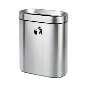 创意款 南方不锈钢收纳桶高档无盖地铁通用垃圾桶
