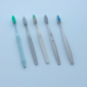 环保秸秆牙刷 酒店宾馆一次性牙刷