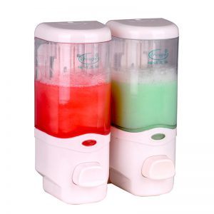 壁挂式双头皂液器 手动按压皂液器