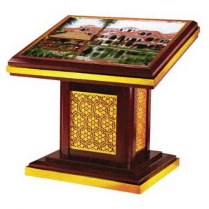 艺术木镂通花灯箱(钢木)