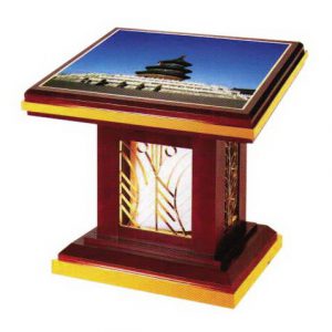 艺术通花灯箱(铜木)