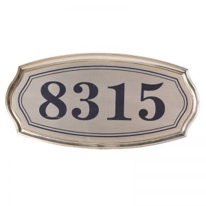 镀金边房号牌 宾馆酒店门牌号