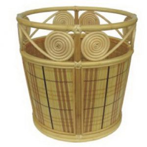 圆形竹藤毛巾框